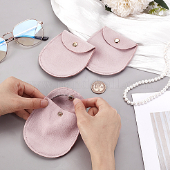 14 sac de rangement pour bijoux en velours avec boutons-pression&nbsp;ABAG-GA0001-34A