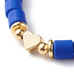 Bracciali elasticizzati fatti a mano con perle di argilla polimerica&nbsp;BJEW-JB06423-02