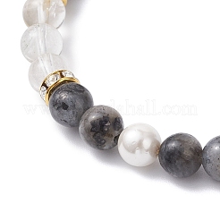 Bracelets à breloques en laiton avec zircone cubique à micro pavé&nbsp;BJEW-JB12230-02
