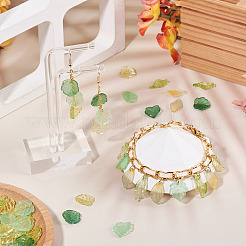 100 Stück 5 Stile Glas- und Goldfolienanhänger&nbsp;GLAA-TA0004-01