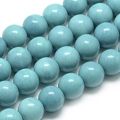 Synthetik Meer weißer Jade Perlen Stränge&nbsp;G-S254-8mm-B02