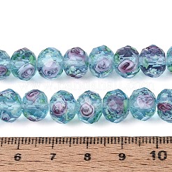 Brins de perles de lampwork lumineux faits à la main&nbsp;LAMP-N037-01E