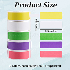 5 Rolle 5 Farben Papieranhänger&nbsp;DIY-SP0006-73