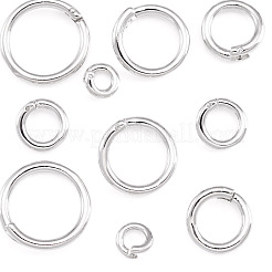 10 anneau de jonction ouvert en laiton de 5 styles&nbsp;KK-TA0008-84P
