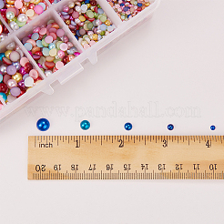 Cabochons en plastique ABS d'imitation nacre&nbsp;SACR-GF0001-01
