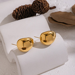 Pendientes de acero inoxidable 304 en forma de C&nbsp;ZM3984