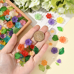 500 kit per la creazione di gioielli con foglie e fiori&nbsp;DIY-SC0031-75