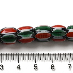 Handgemachte nepalesische Bunte Malereiperlen&nbsp;LAMP-B023-06A-11