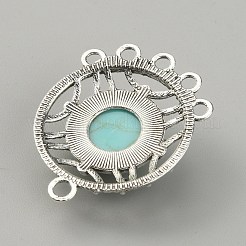 Liens de composant de lustre turquoise synthétique&nbsp;FIND-TAC0011-49A-AS