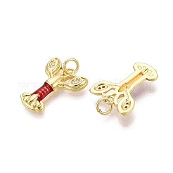 Pendentifs en laiton zircon cubique transparent&nbsp;KK-Q077-05G-03