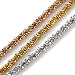 Bracelets à maillons en acier inoxydable 304&nbsp;BJEW-H618-12MC