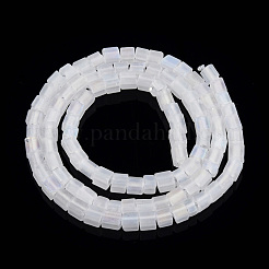 Brins de perles de verre dépoli transparent&nbsp;GLAA-N047-08-B10