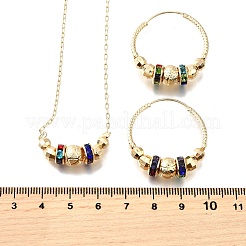 Böhmen Messing Schmuckset&nbsp;SJEW-F224-02G