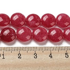 Natürliche weiße Jade perlen Stränge&nbsp;G-M420-F01-02