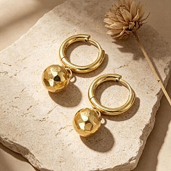 Boucles d'oreilles pendantes créoles en acier inoxydable 304 pour femmes&nbsp;WG2ED0E-01