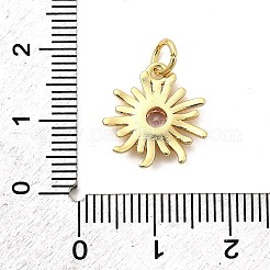 Sun Micro ottone spianare pendenti zirconi&nbsp;KK-C134-11G-03