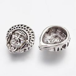 Perline in lega stile tibetano&nbsp;PALLOY-F145-03