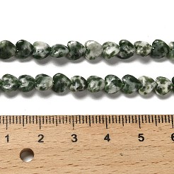 Natürliche grüne Fleck Jaspis Perlen Stränge&nbsp;G-P575-C16-6mm