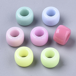 Opake Acrylperlen europäischen&nbsp;X-SACR-N009-17