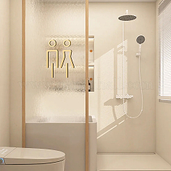 Set di cartelli pubblici per porta del bagno in acrilico&nbsp;AJEW-WH20054-223B