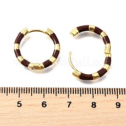 Pendientes de latón esmaltado&nbsp;EJEW-R024-01G-02
