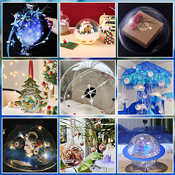 40 Stück 3 Stile transparente PVC-Displaykuppel&nbsp;FIND-OC0013-57