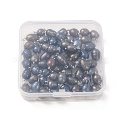 60 pieza de 3 estilos de colgantes de arroz con perlas de agua dulce cultivadas naturales teñidas&nbsp;PALLOY-CW00005