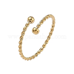 Bagues ouvertes en acier inoxydable 304 pour femmes&nbsp;RJEW-F206-01G