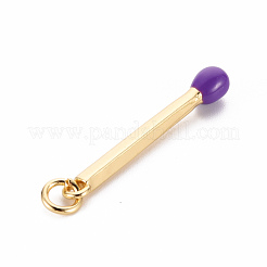 Pendentifs d'émail en laiton &nbsp;KK-S362-032I-NR