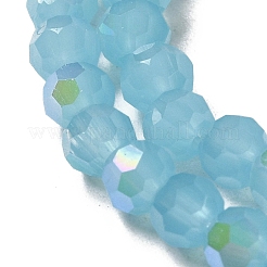 Fili di perline giada di vetro imitato&nbsp;X-EGLA-A035-J4mm-L04