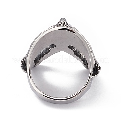 Gotischer Fingerring aus 304 Edelstahl&nbsp;RJEW-F137-06AS
