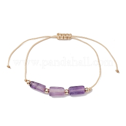 Natürliches geflochtenes Perlenarmband mit gemischten Edelsteinen&nbsp;BJEW-JB09761