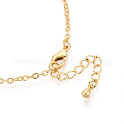 Bracelets de chaîne de câble en laiton pour femmes&nbsp;BJEW-N032-08F-G