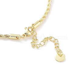 Collares con colgante de corazón inflado de latón chapado en estante para mujer&nbsp;NJEW-D057-01G