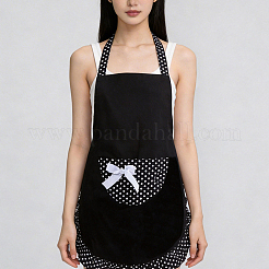 Küchenschürze aus Polyester mit Polka-Dots und Schleife&nbsp;AJEW-BM0001-49