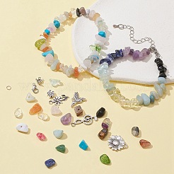 Kit de fabrication de collier de bracelet de pierres précieuses diy&nbsp;DIY-FS0002-93