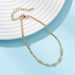 304 Edelstahl-Armbänder mit Stabgliedern und Kabelketten für Damen&nbsp;BJEW-JB12688