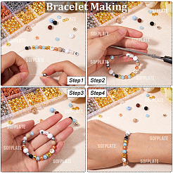 Kits de fabrication de bijoux en plastique abs&nbsp;DIY-WH20010-20B