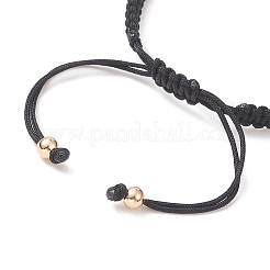 Herstellung von verstellbaren Gliederarmbändern aus geflochtenem Nylonfaden&nbsp;AJEW-JB01157-01