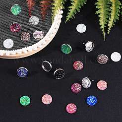 110 pièces cabochons en résine 11 couleurs&nbsp;DIY-SZ0002-17