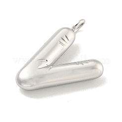 Pendentifs en acier inoxydable 304 anti-ternissement&nbsp;STAS-C102-15P-V