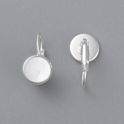 304 Edelstahl-Ohrringfassungen mit Klapphebel&nbsp;STAS-F191-03S-14mm