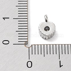 Porte micro ouvrent pendentifs zircone cubique en laiton de placage&nbsp;KK-P247-10P
