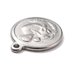 Pendentifs en acier inoxydable 304 anti-ternissement&nbsp;STAS-B024-24P