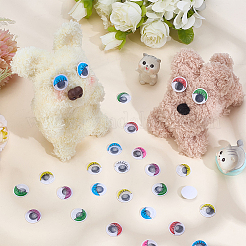 210 Stück 7 Farben Harzpuppen-Bastelauge&nbsp;DOLL-ME0001-03