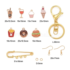 Fabricación de conjuntos de joyas con temática de té de la tarde de diy 85pcs&nbsp;DIY-LS0002-67G