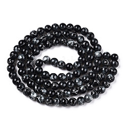 Perle tonde di vetro da trafila&nbsp;GLAD-WH0001-01-03