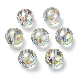 Placcatura uv perline acriliche iridescenti arcobaleno trasparenti&nbsp;TACR-D010-07B