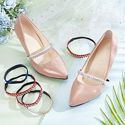6 Paar 6 Farben Anti-Loose-Schnürsenkel für hochhackige Schuhe&nbsp;DIY-CP0008-57