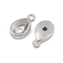 Strass-Charm-Fassungen aus Edelstahl 304&nbsp;SA-CBAC865-08E-P